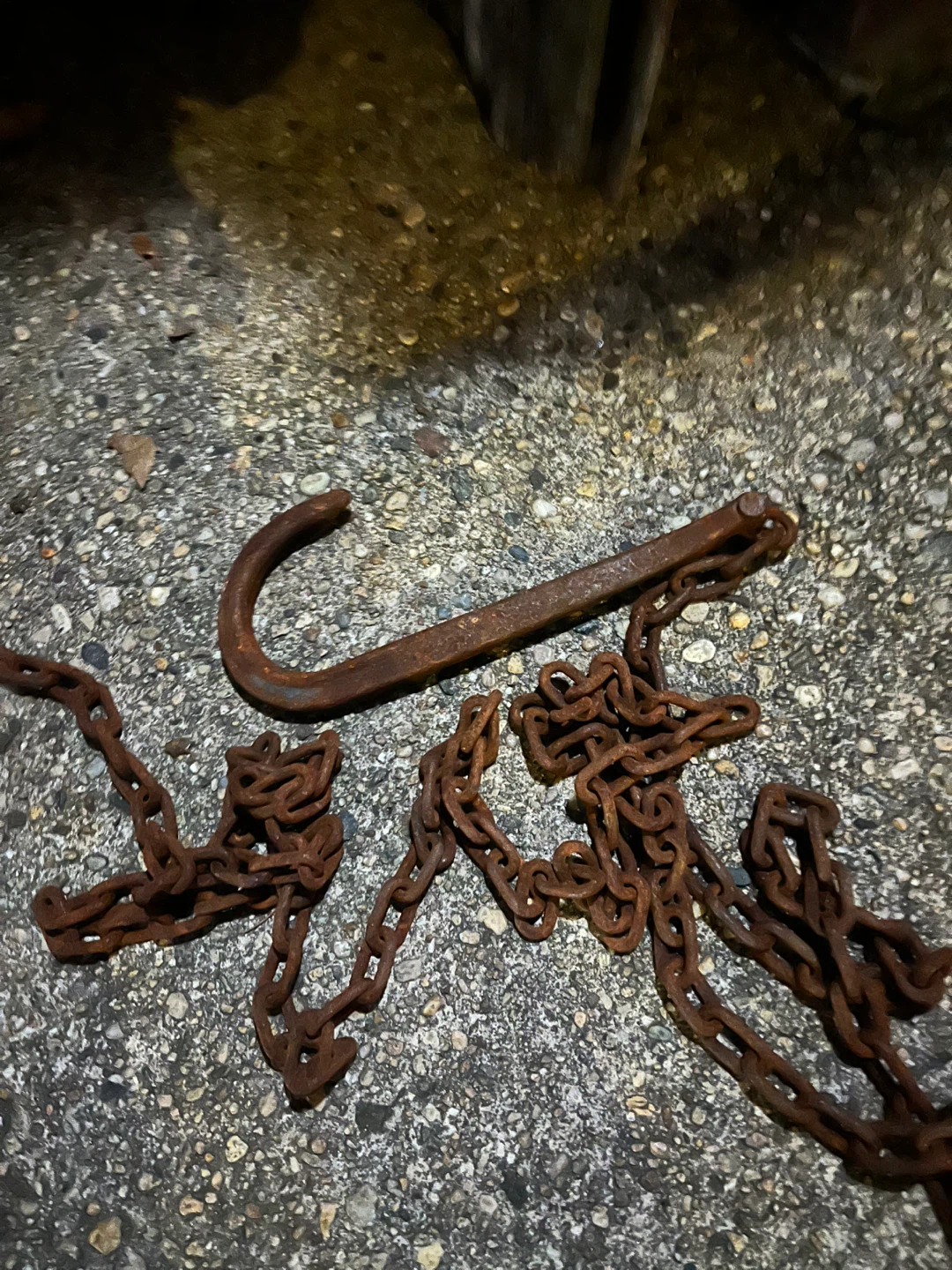 Towing.  Chain.  And hook.  25 feet.
