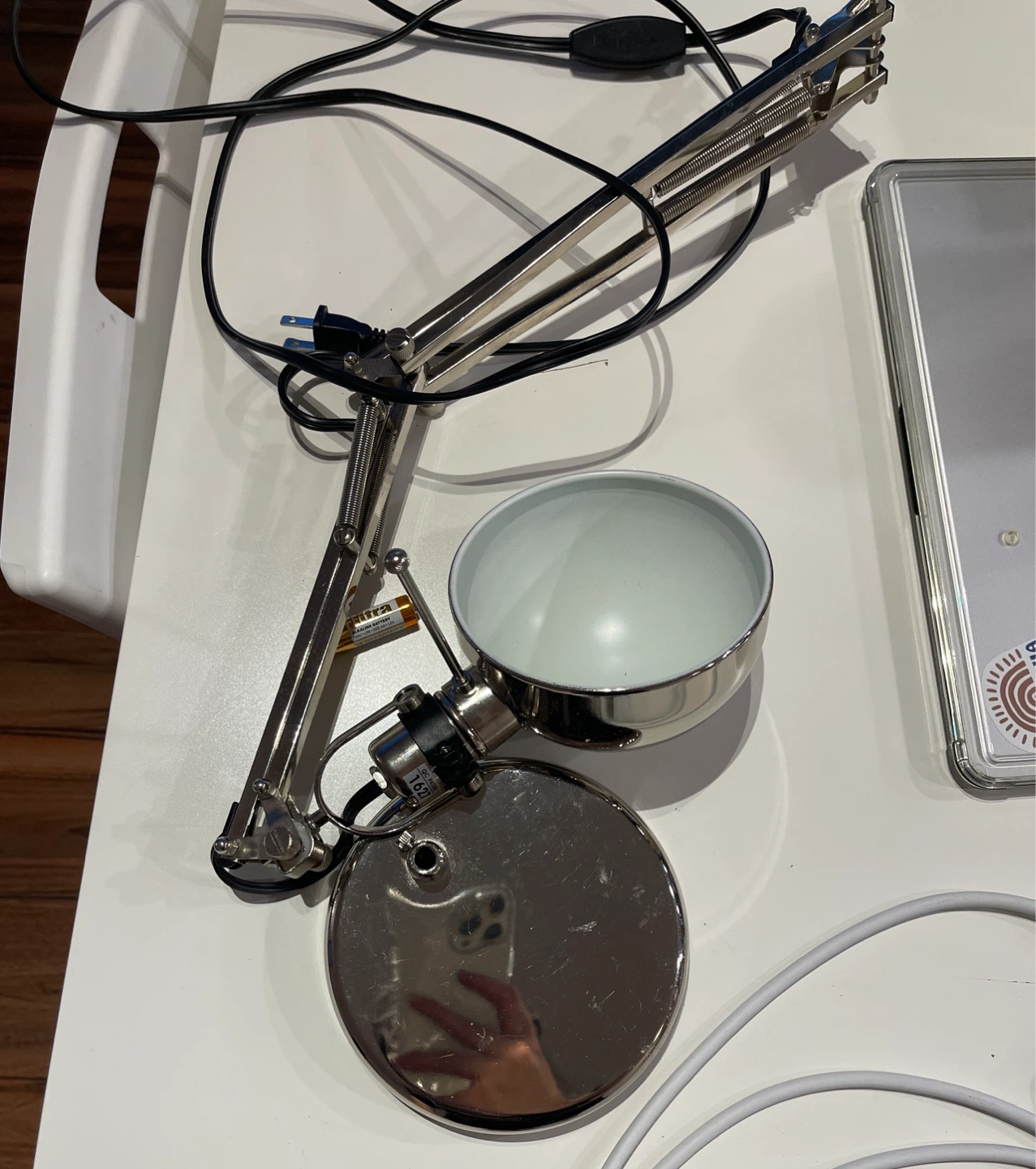 IKEA FORSÅ Nickel Plated Work Lamp