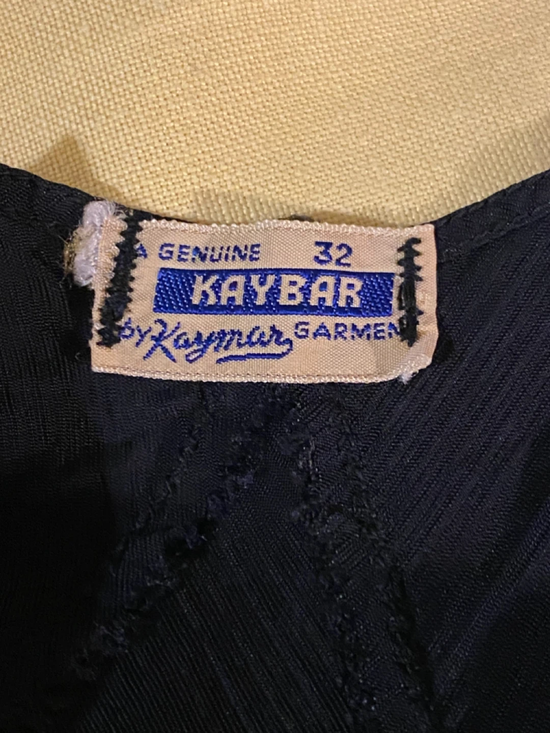 Vintage Kaybar Black Dress Size 32 - photo 2