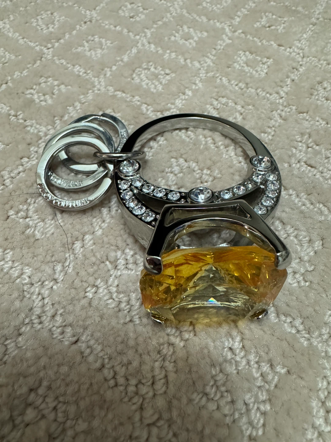 Juicy Couture Ring Keychain