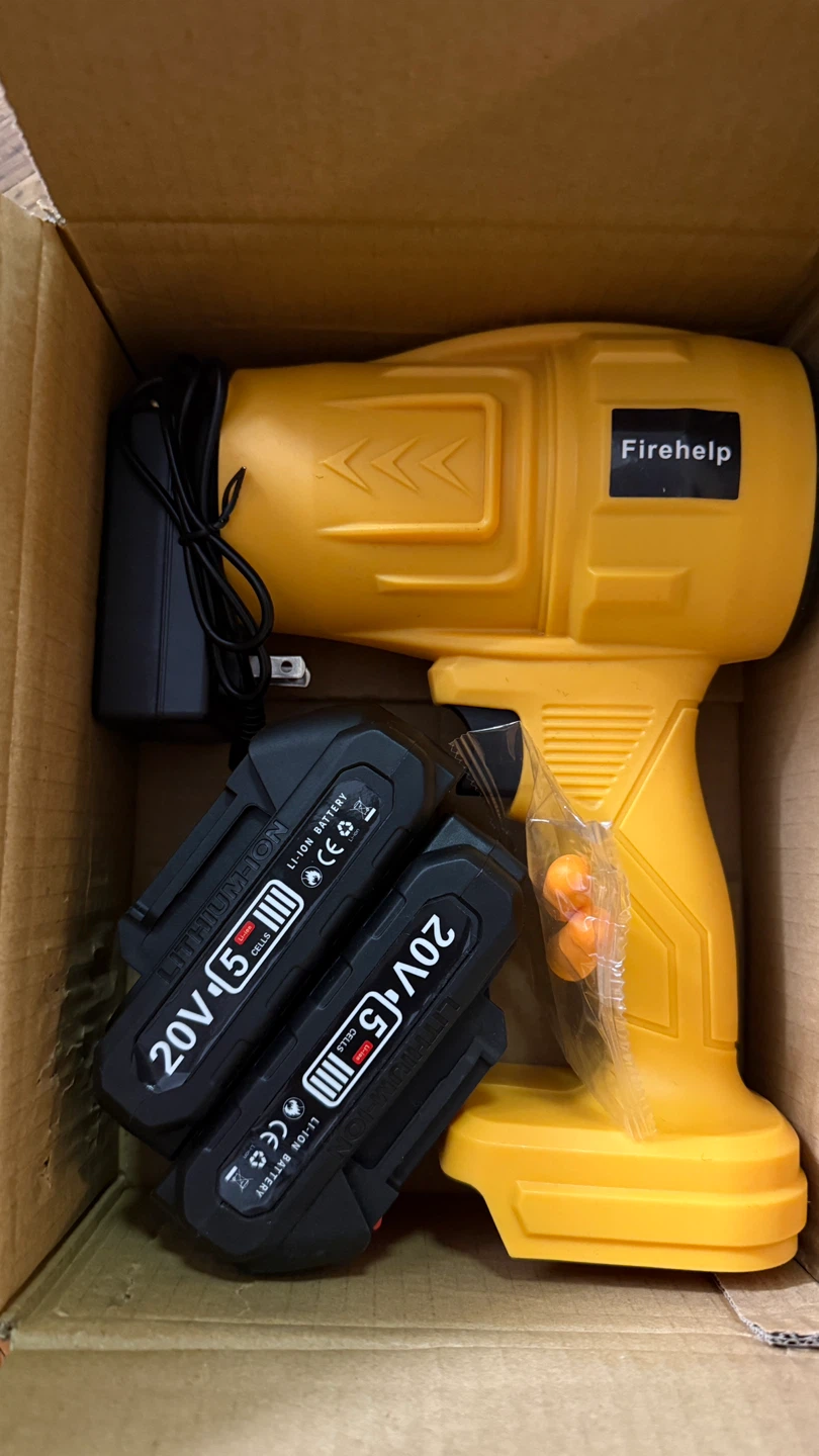 Firehelp Cordless Turbo Jet Blower w/ 2 Batteries - photo 3