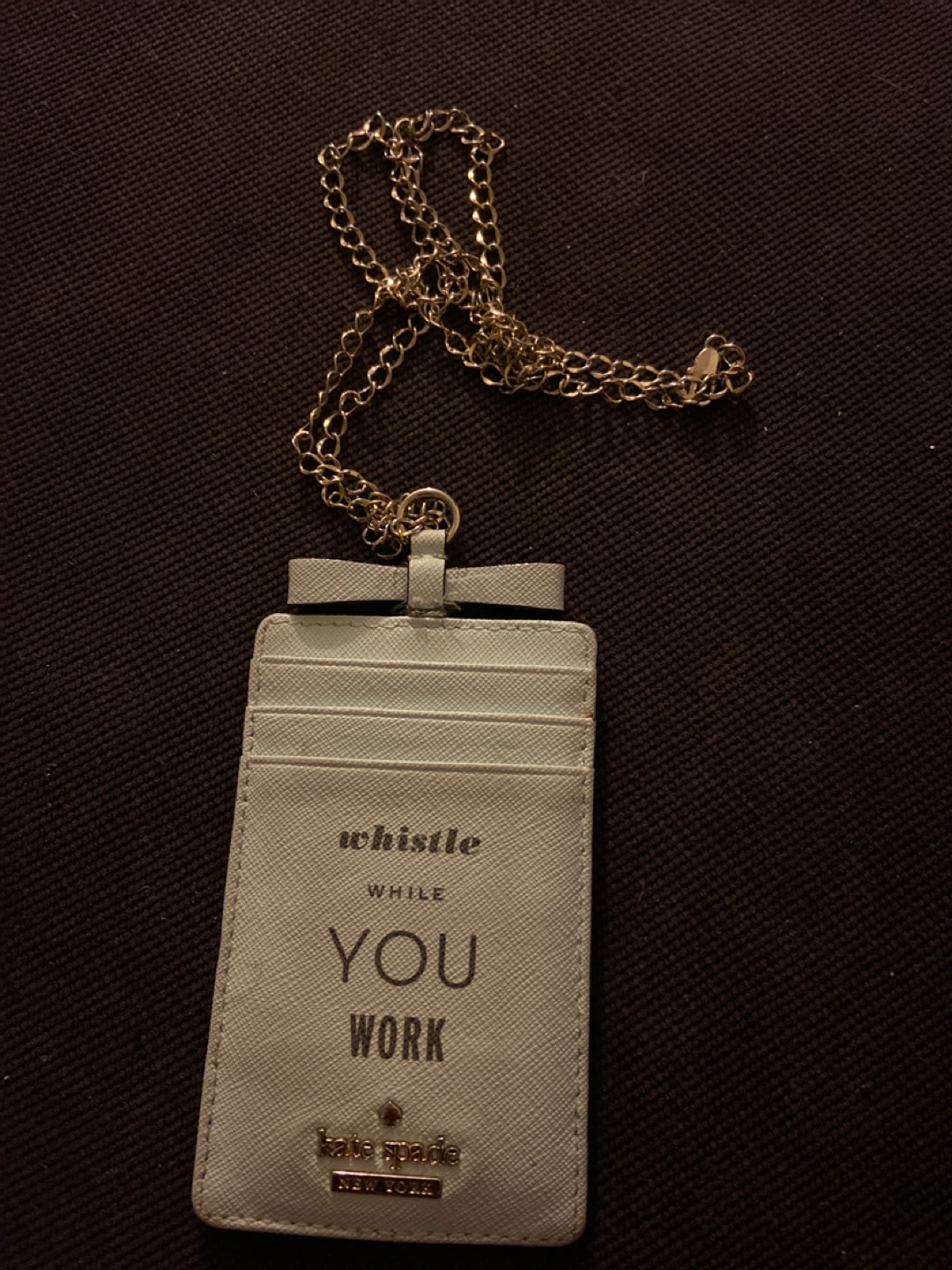 Kate Spade ID Holder Lanyard - Light Blue