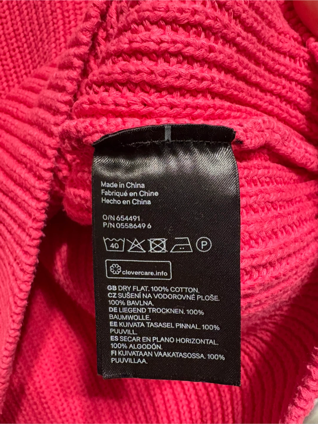 H&M Pink Cotton Knit Sweater - photo 4