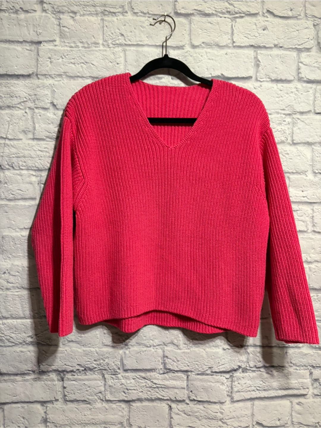 H&M Pink Cotton Knit Sweater
