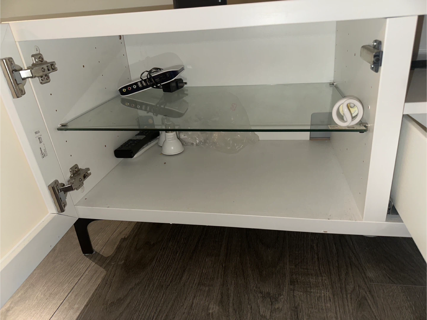 White TV Stand Media Console - photo 4