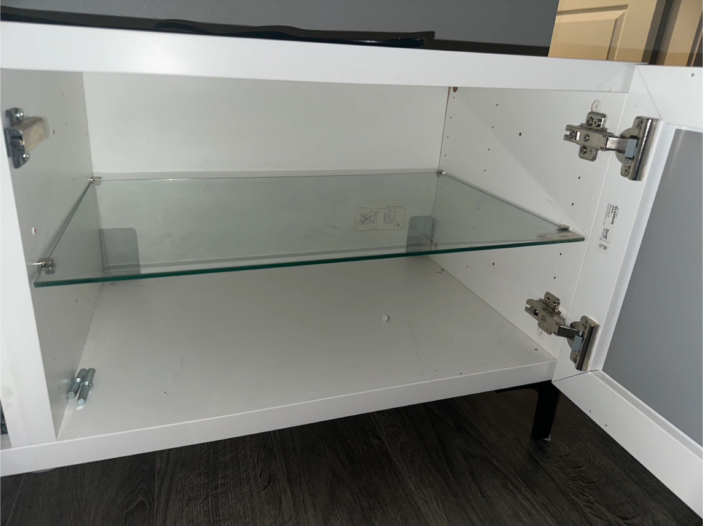 White TV Stand Media Console - photo 5