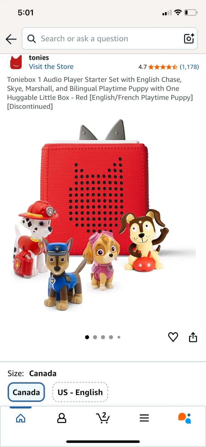 New-Paw Patrol Tonies Starter Set bundle