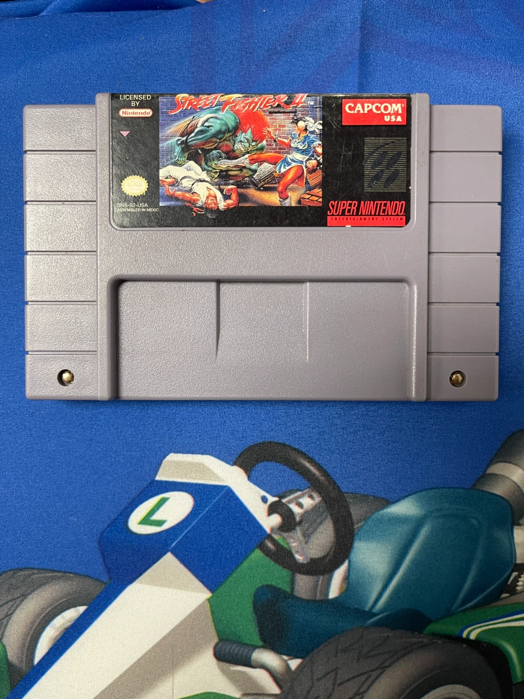 Super Nintendo Street Fighter II Game Cartridge