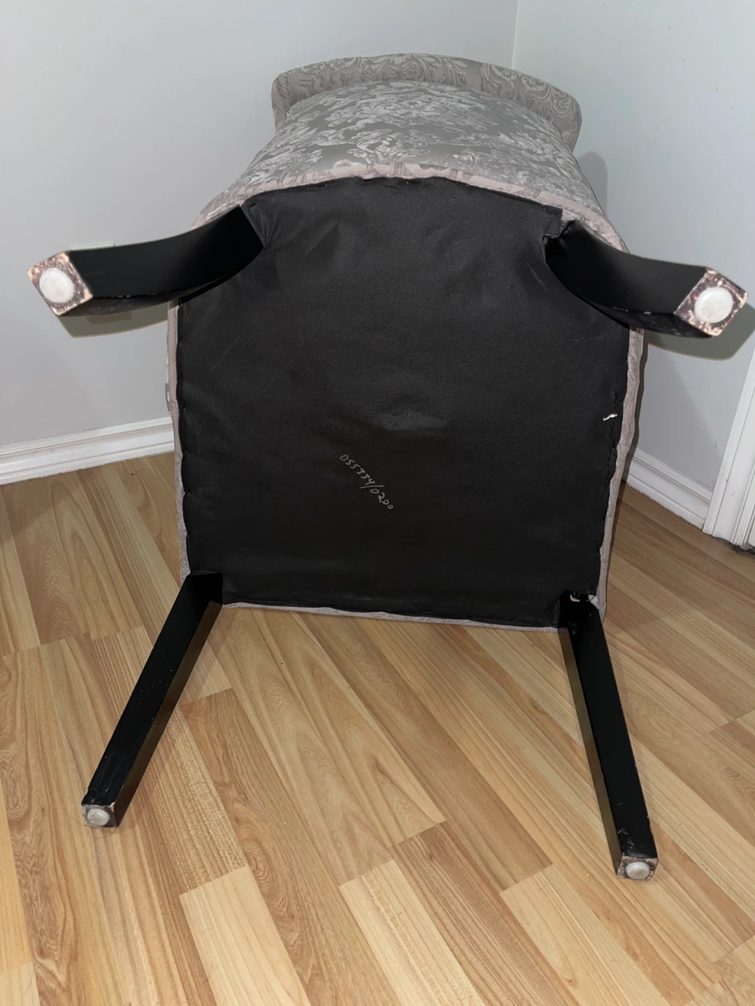 Upholstered Accent Chair - Grey Pattern - photo 4