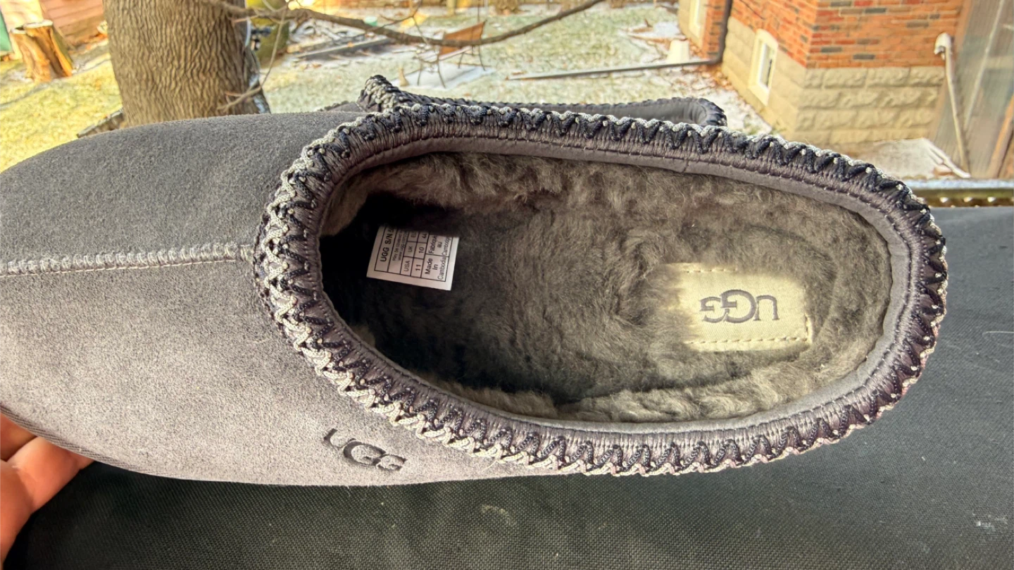 UGG Men's Tasman Slipper, Size 11, Grey