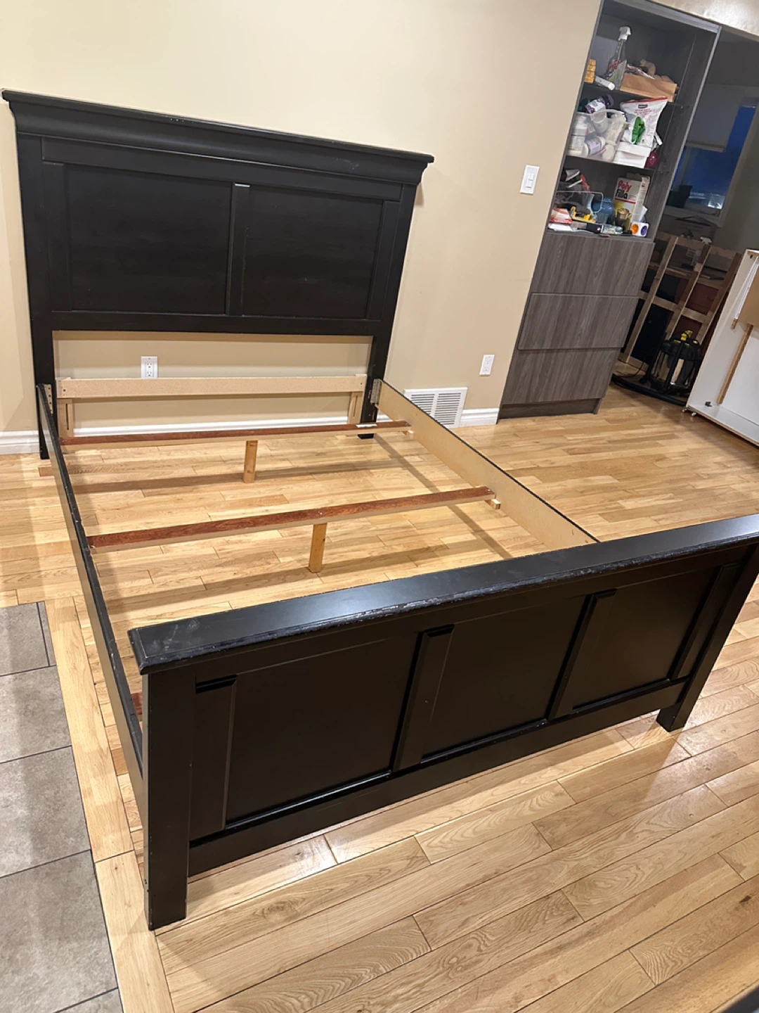 Black Queen Size Bedframe Set (CAN DELIVER) - photo 2