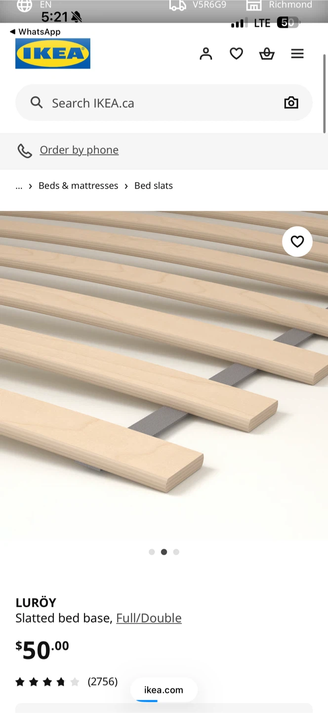 IKEA Malm Queen Bed Frame with bed base - photo 4