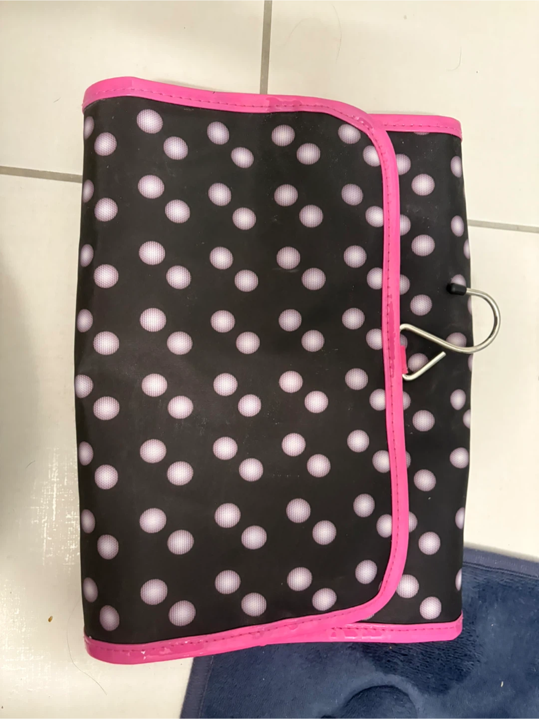 Polka Dot Hanging Travel Toiletry Bag