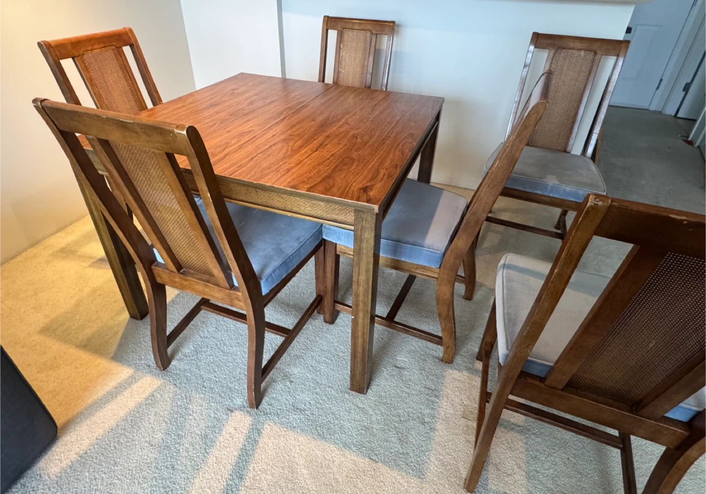 4–6 Person Solid Wood Dining Set – Adjustable Table + 6 Chairs - photo 5