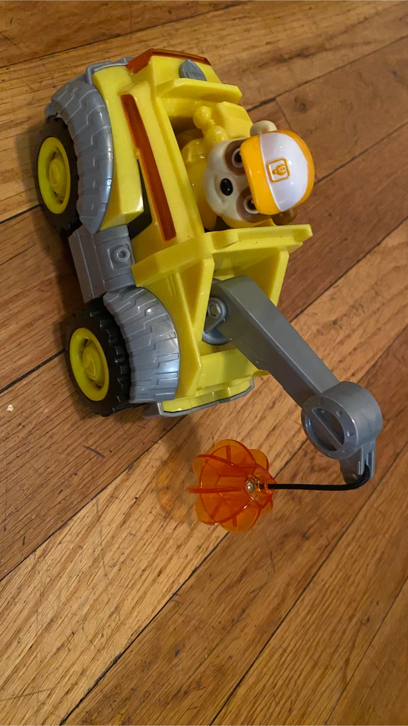 Paw Patrol Rubble's Crane Truck Toy with Figurine - photo 2