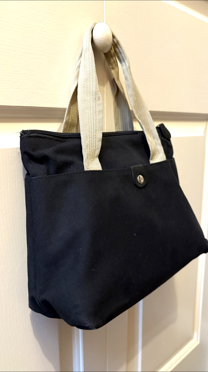 Black Canvas Tote Bag - photo 2