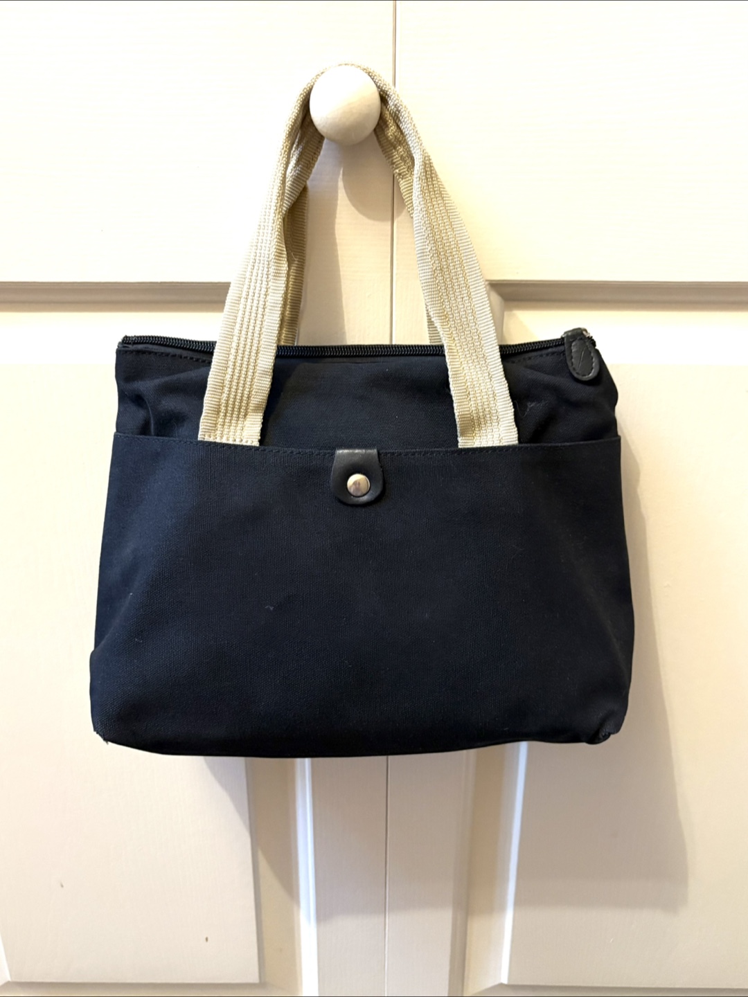 Black Canvas Tote Bag