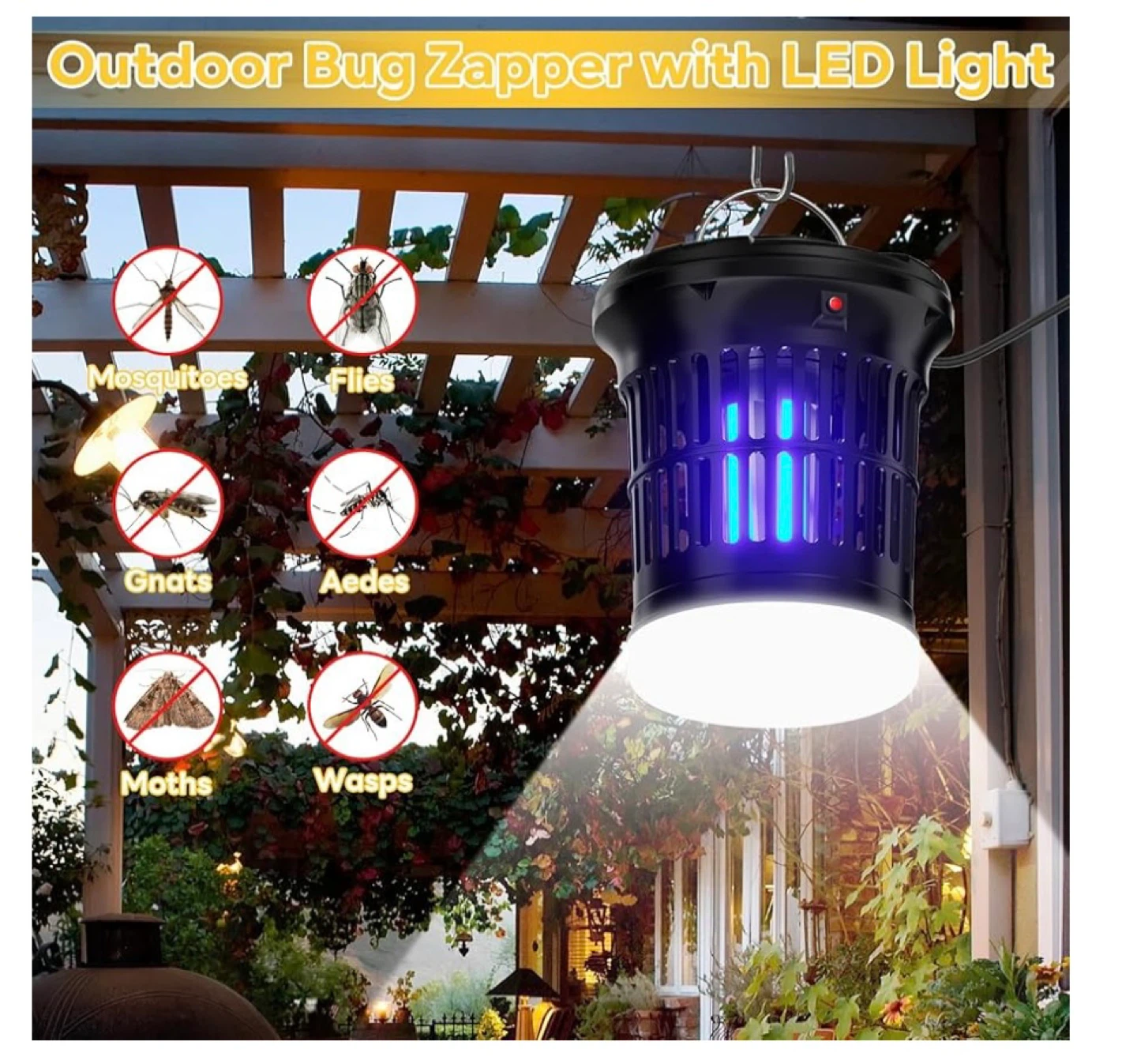 Florarich Bug Zapper - Outdoor Indoor LED Light - photo 2