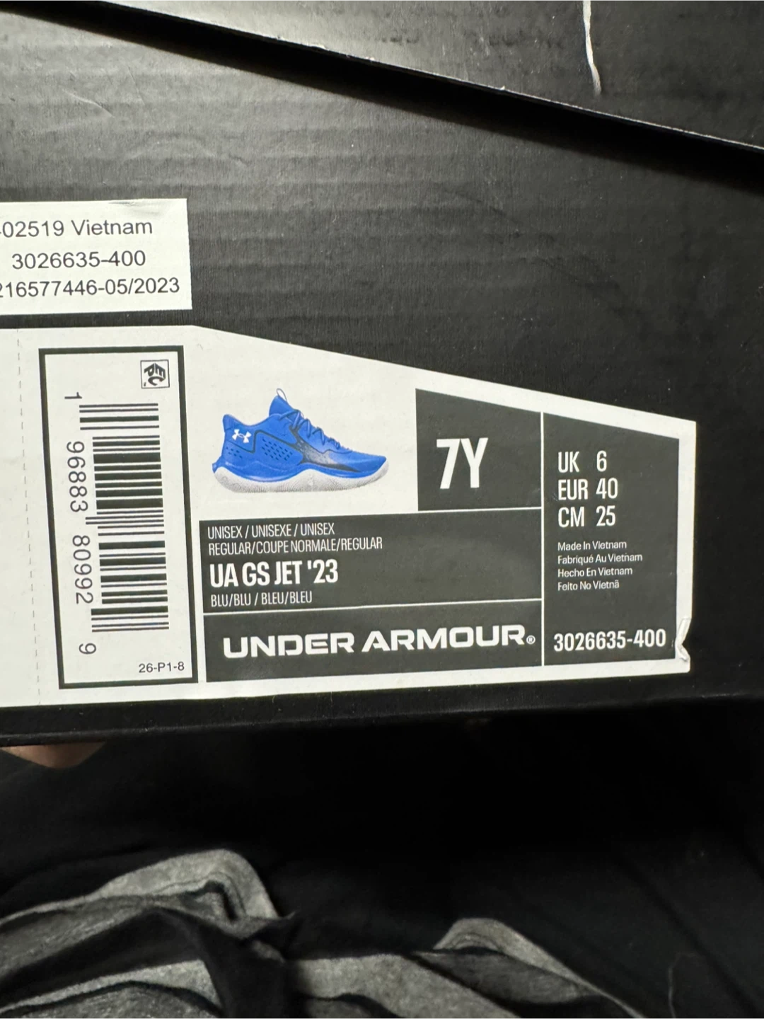 Under Armour UA GS Jet '23 Blue, Size 7Y - photo 4