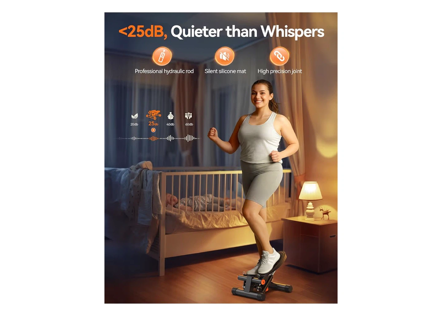 Mini Stepper Machine with Resistance Bands - photo 3