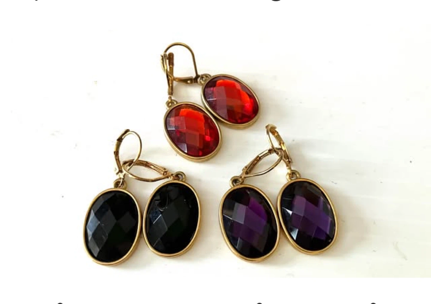Vintage  clip teardrop $20 each