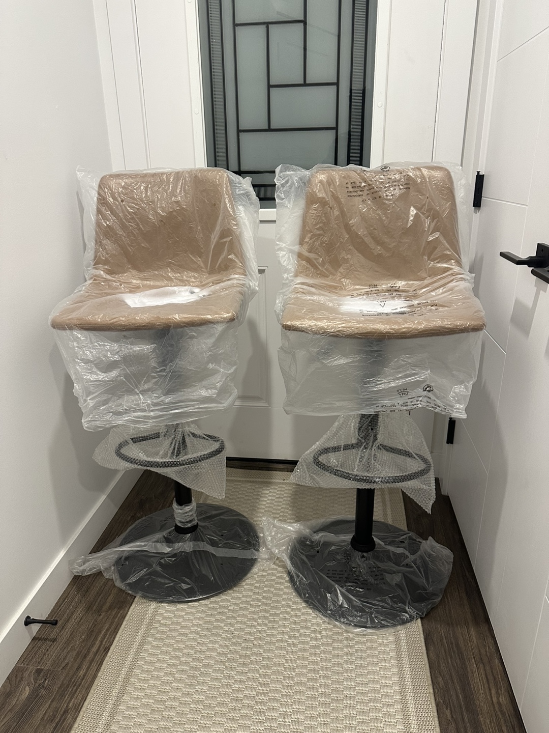 Brand New Set of 2 Modern Swivel Bar Stools - photo 2