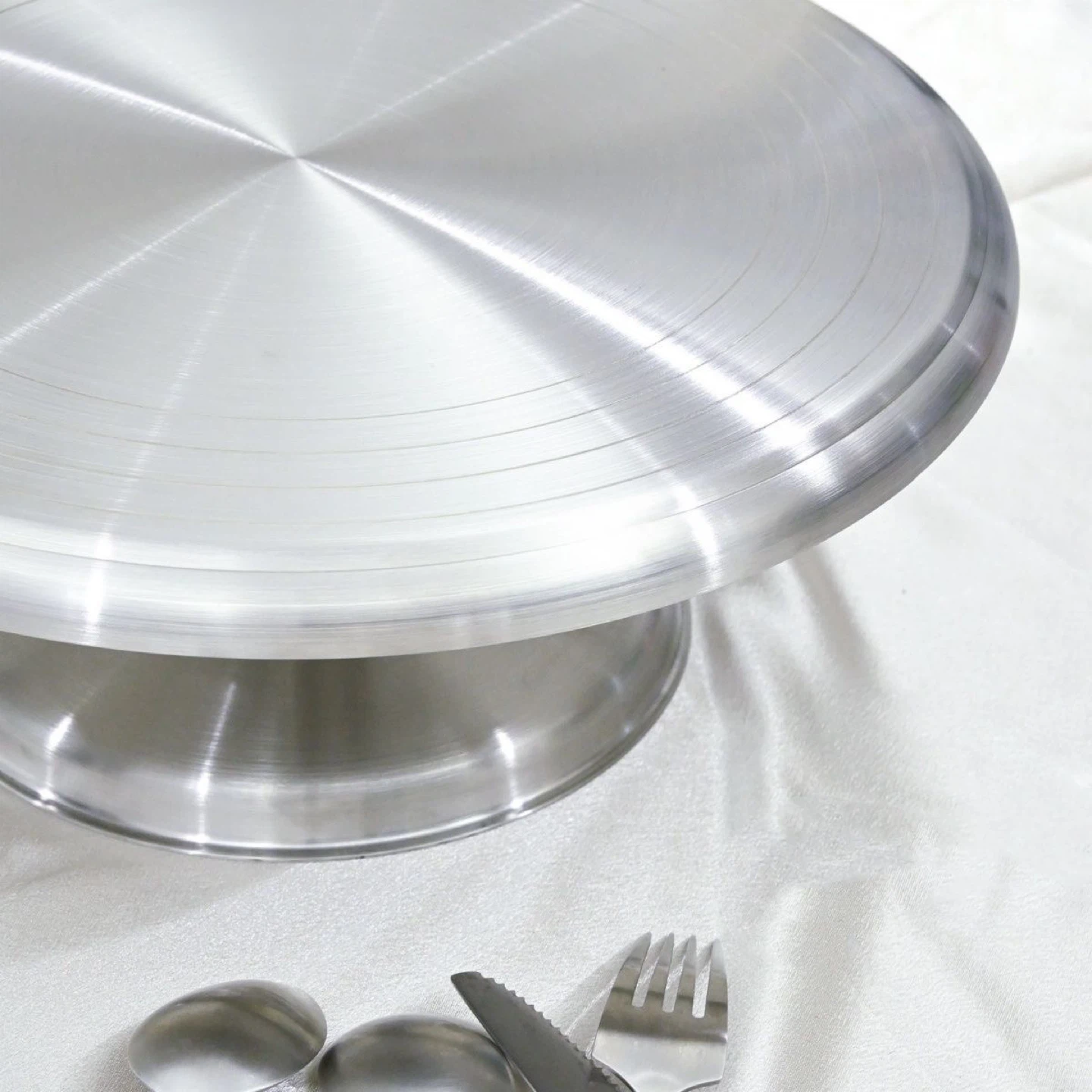 12" Cake Turntable - Silver - photo 4