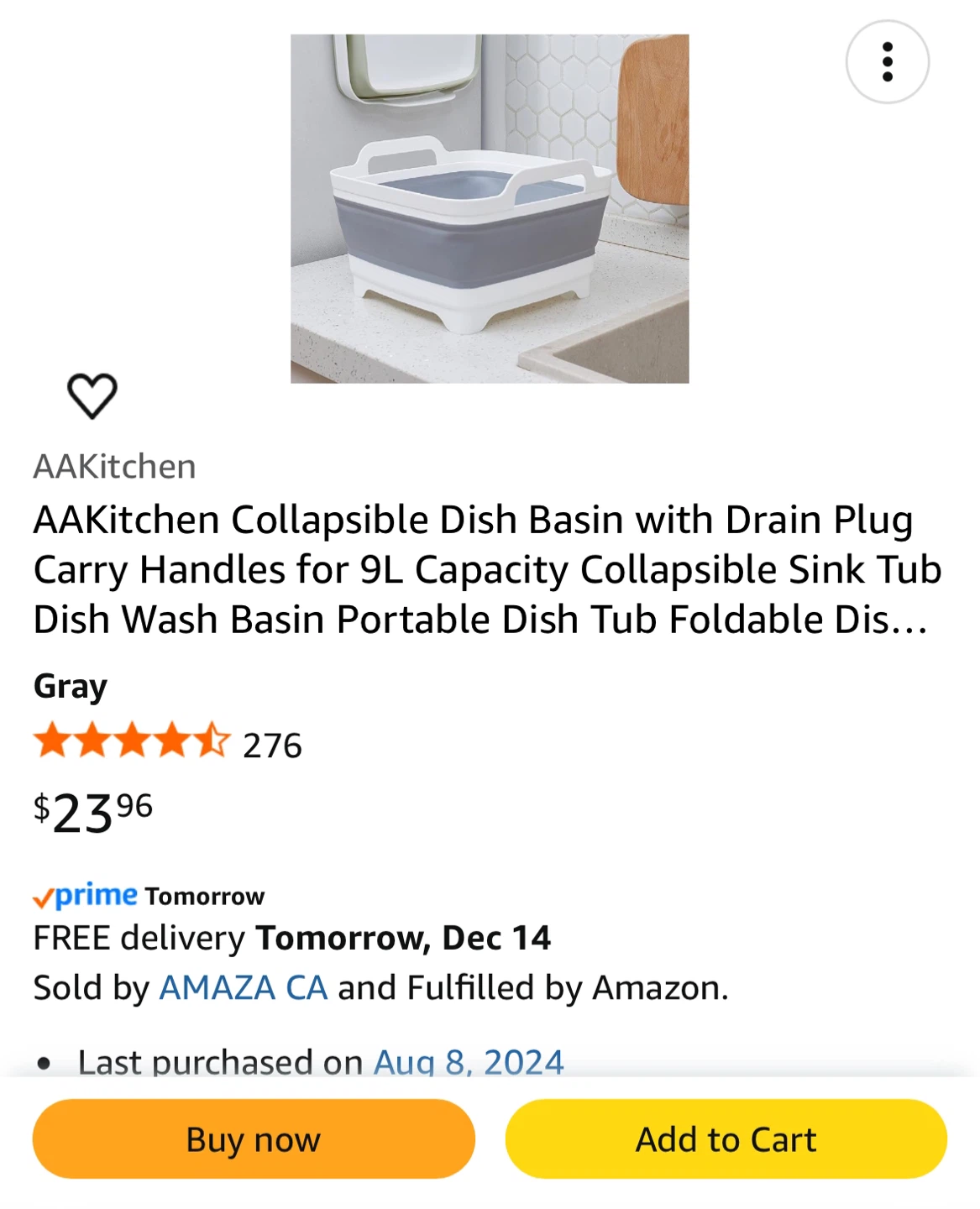 AAkitchen Collapsible Basin - photo 2