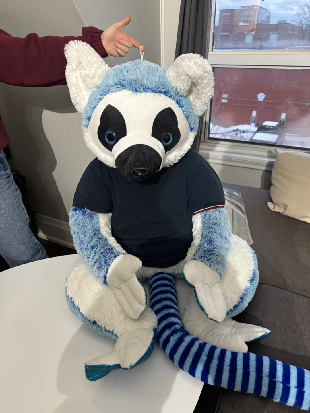 Large stuffed Lemur new