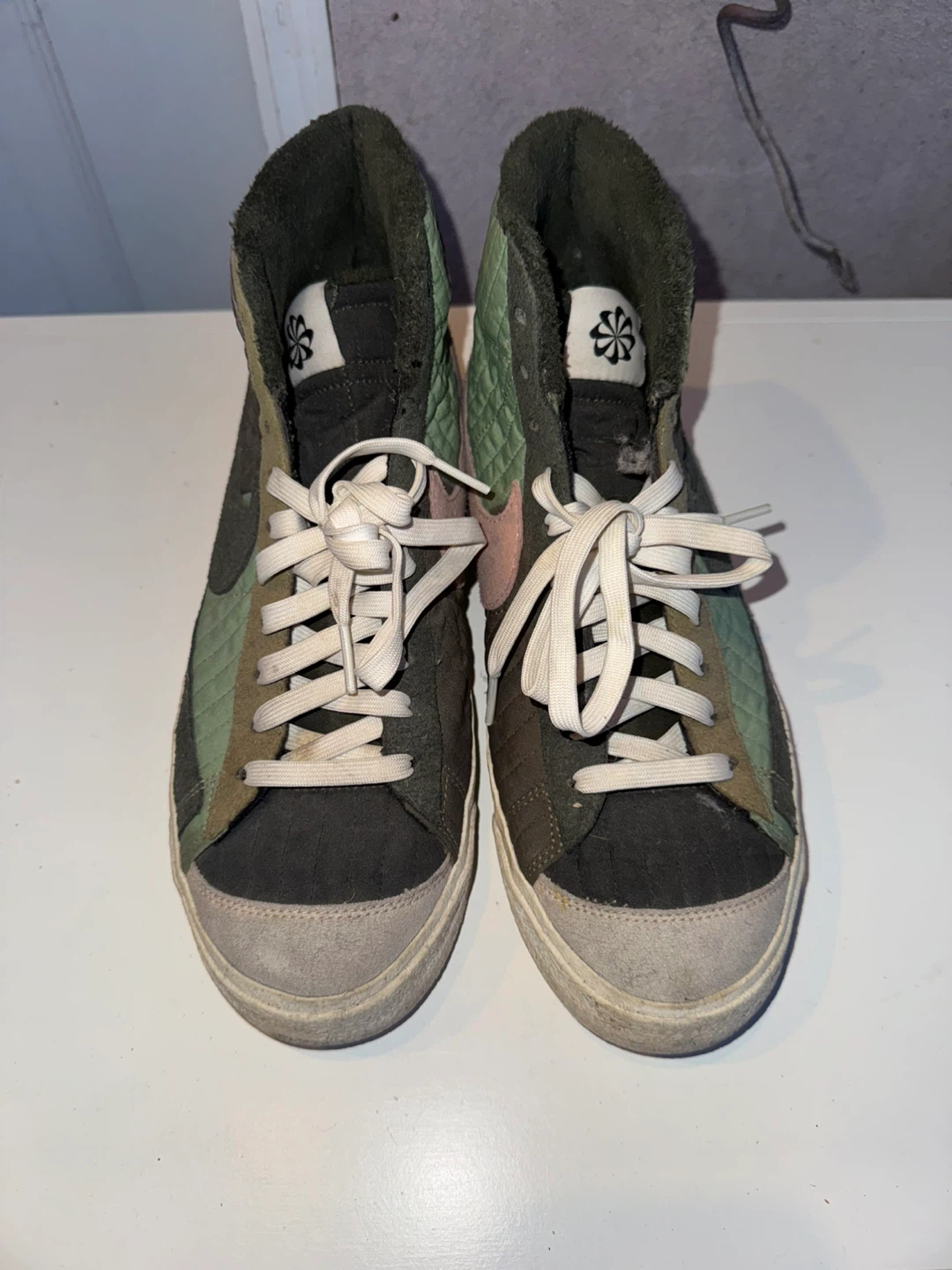 Nike Blazer Mid '77 Olive/Pink Sneakers - photo 2