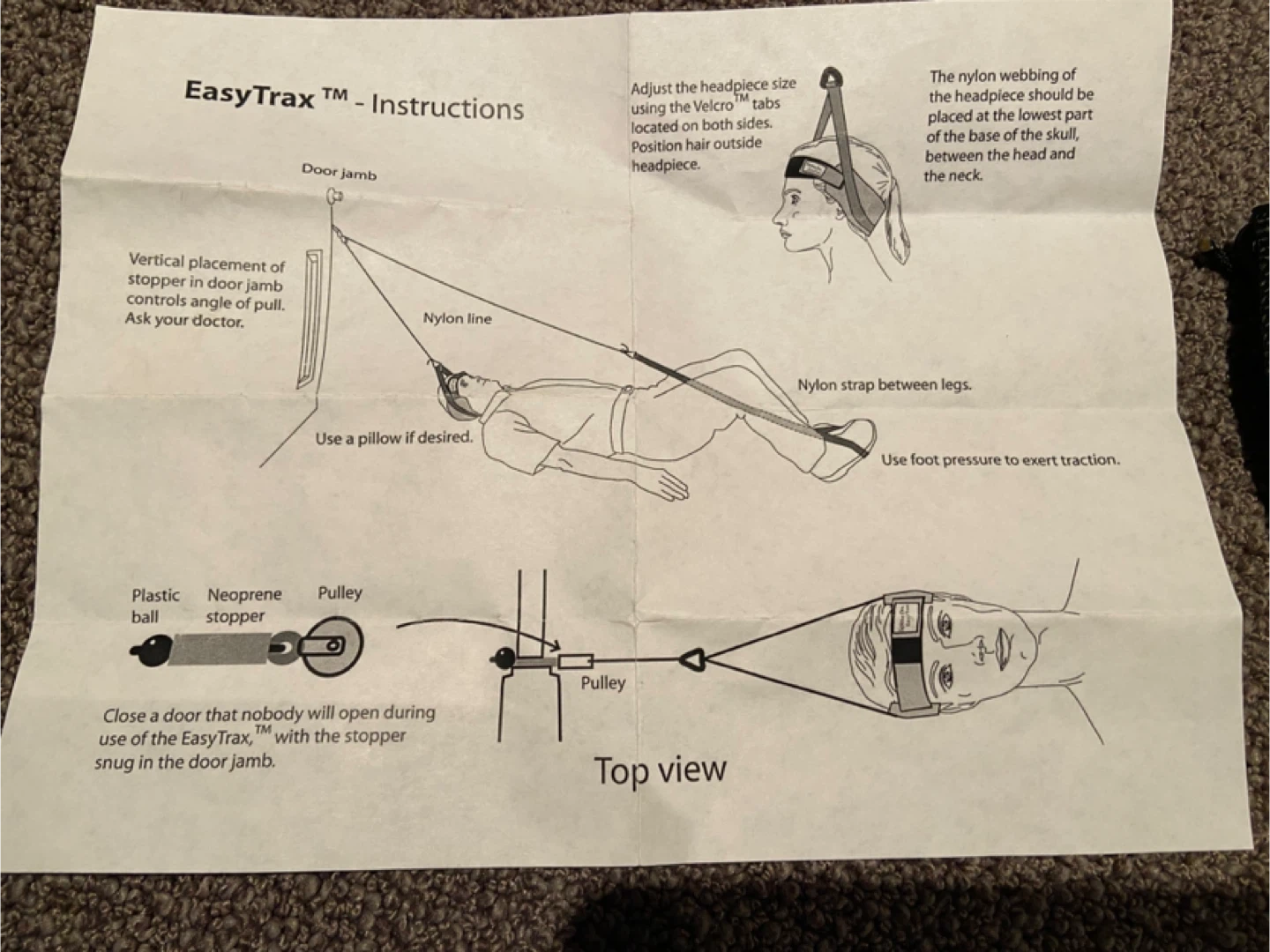 EasyTrax Cervical Traction Device - photo 3