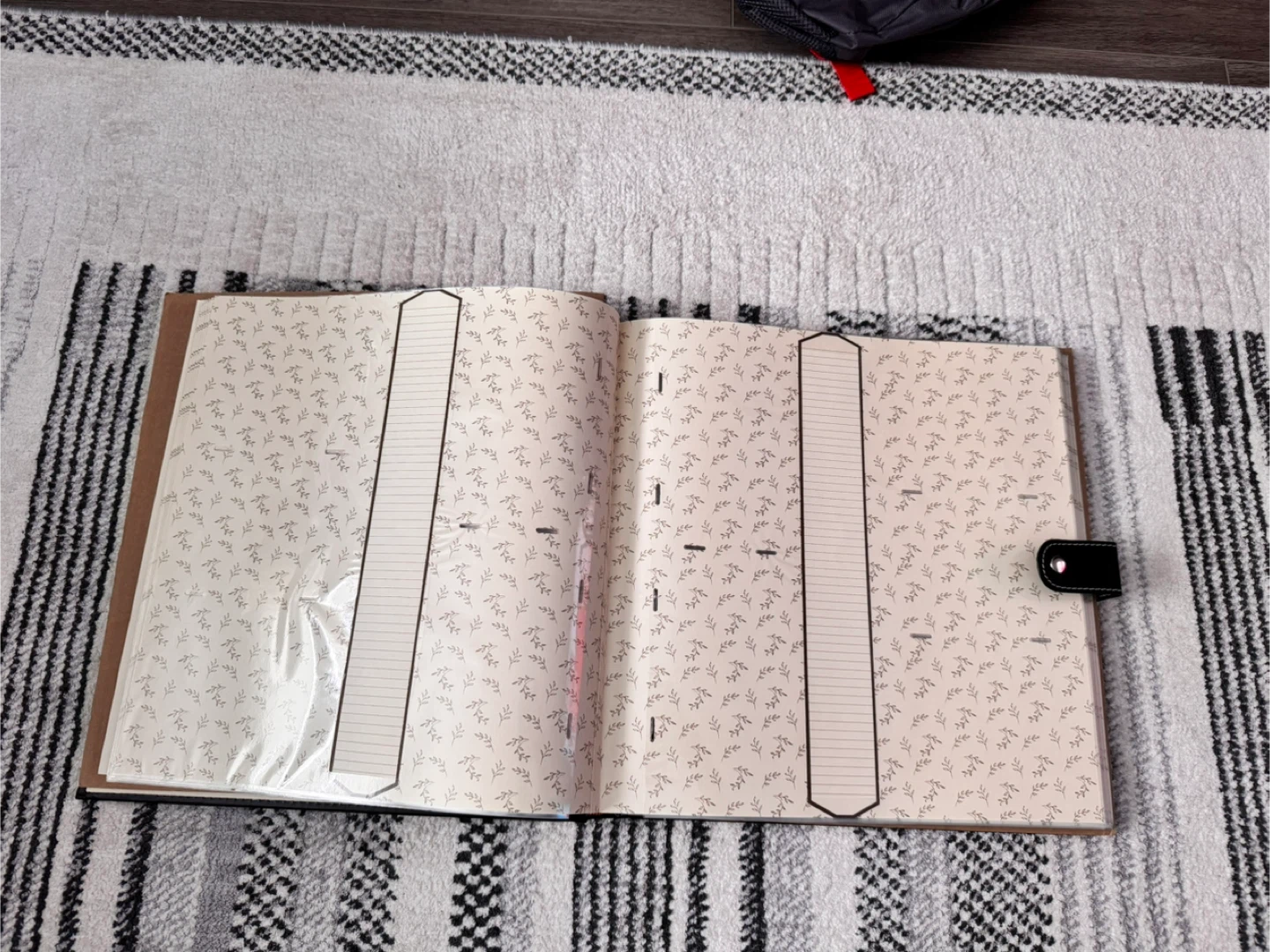 Photo Album with Floral Design