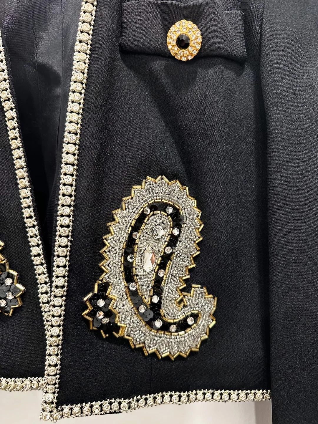 Vintage Julie Durochè Crystal Beaded Bolero Jacket - photo 5