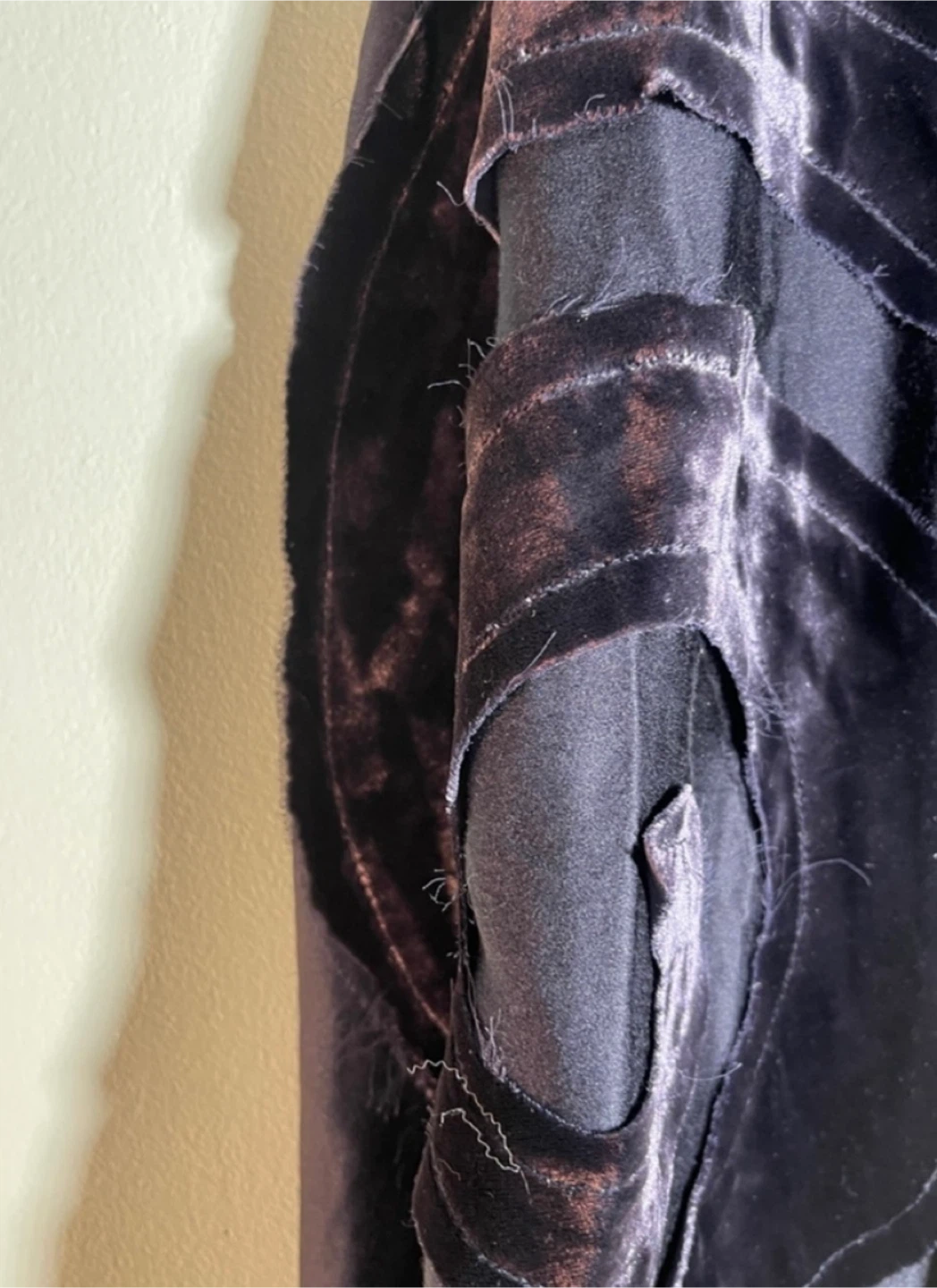 Nougat London Black Skirt with Velvet Design - photo 4