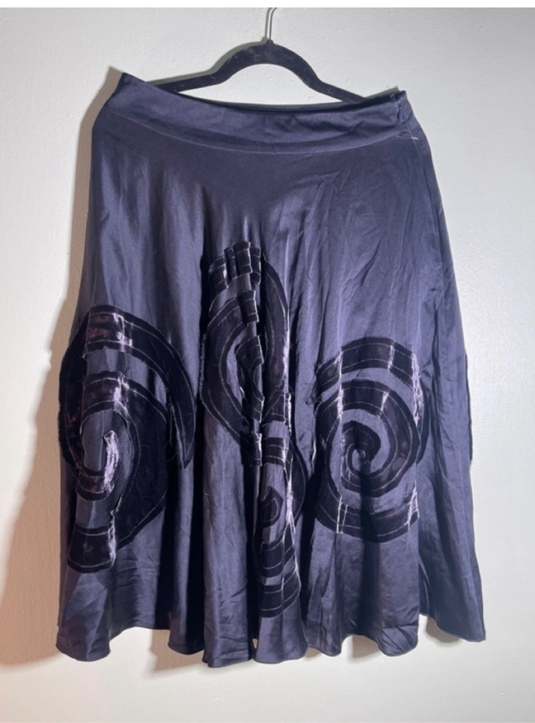 Nougat London Black Skirt with Velvet Design - photo 5