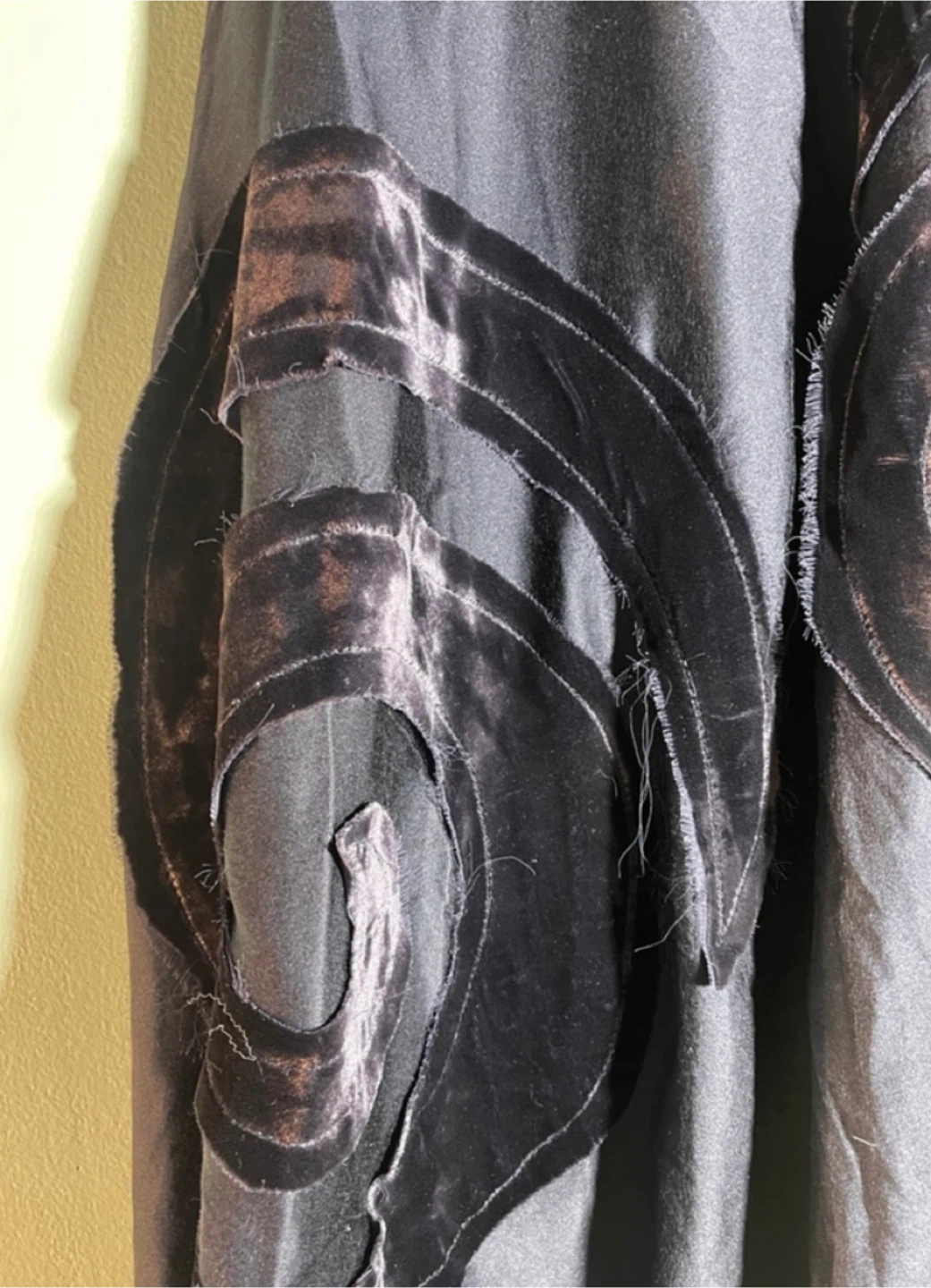 Nougat London Black Skirt with Velvet Design - photo 3