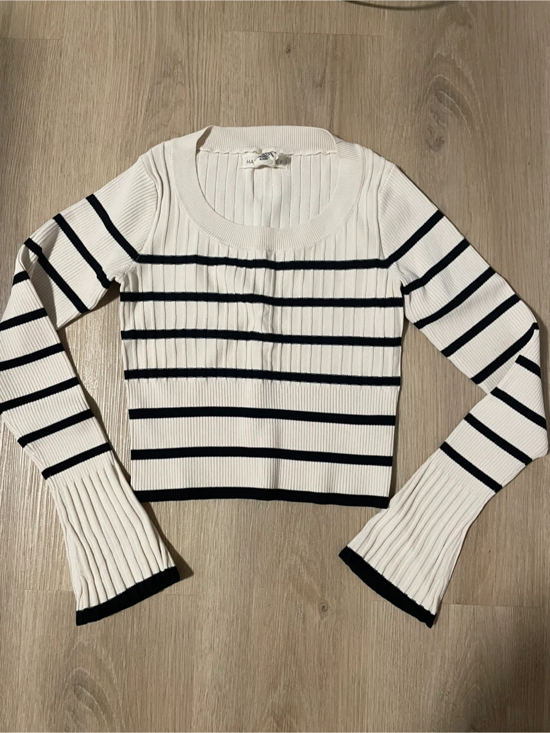 Striped Long-sleeve Top XS