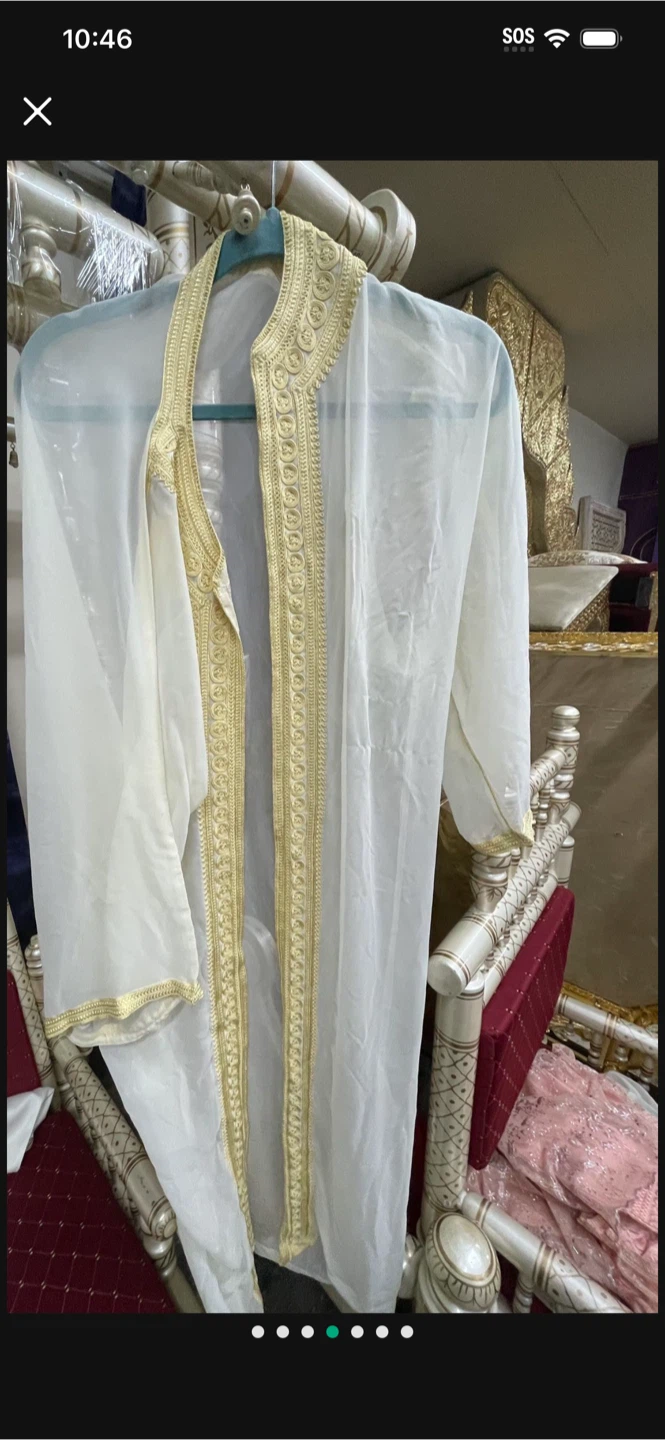 White Moroccan Caftan Dress - photo 2