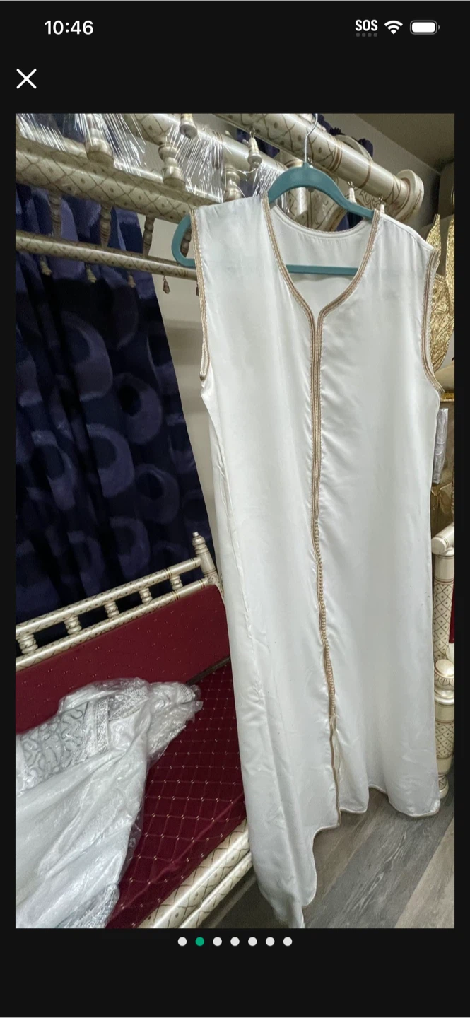 White Moroccan Caftan Dress - photo 3
