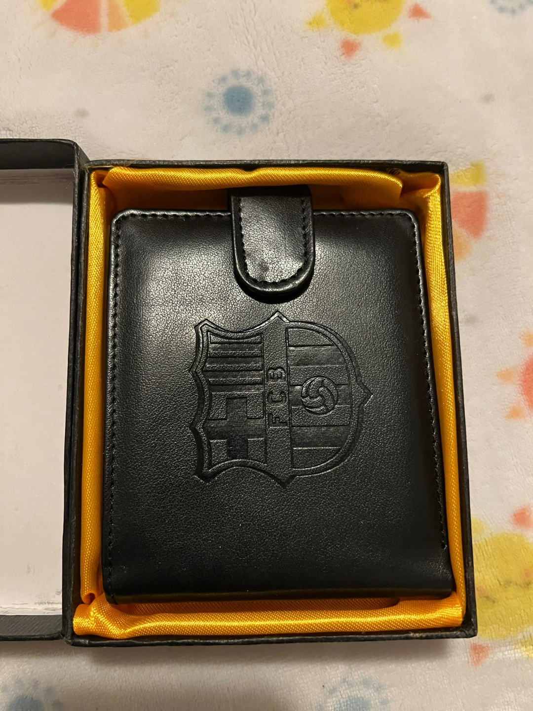 FC Barcelona Black Leather Wallet - New in Box!