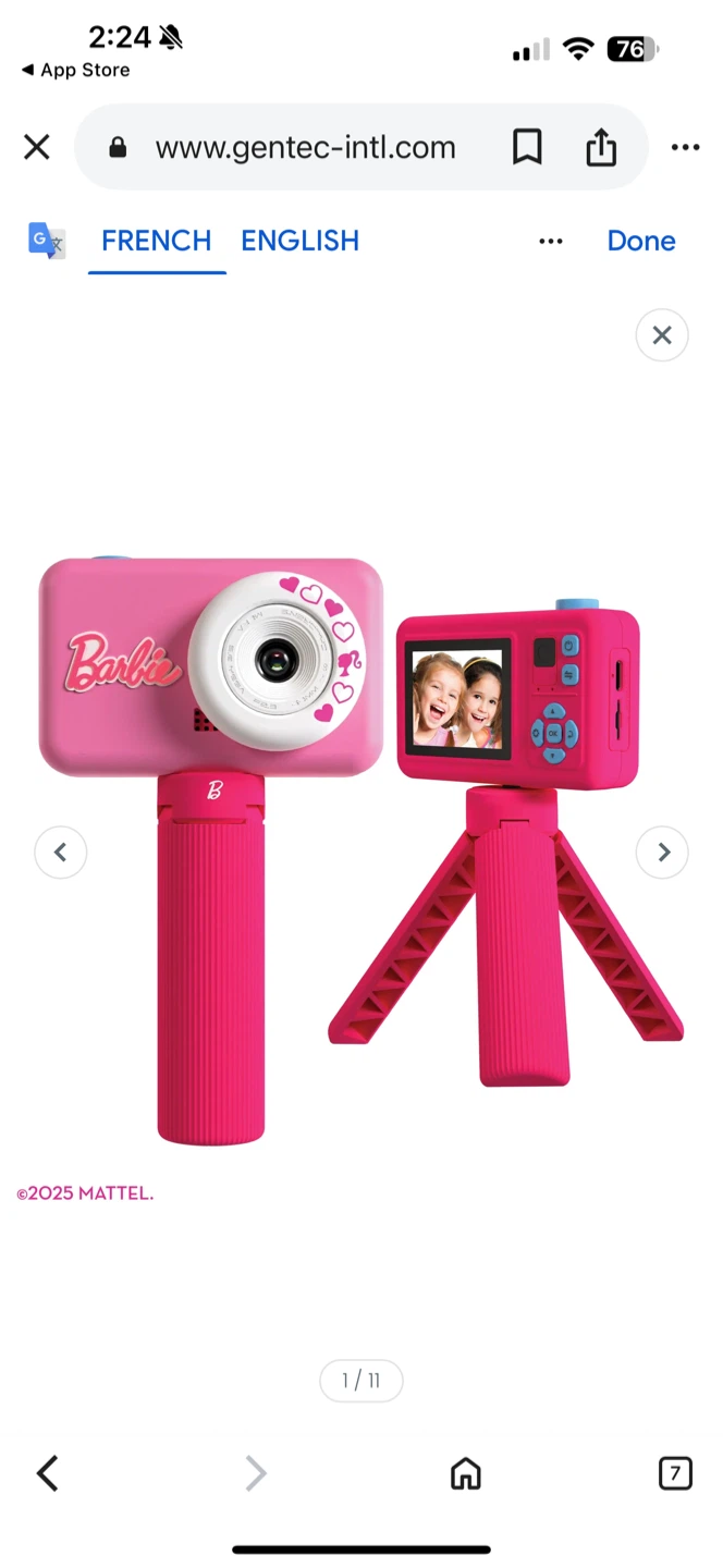 Barbie The Fashionista Kids Selfie Camera