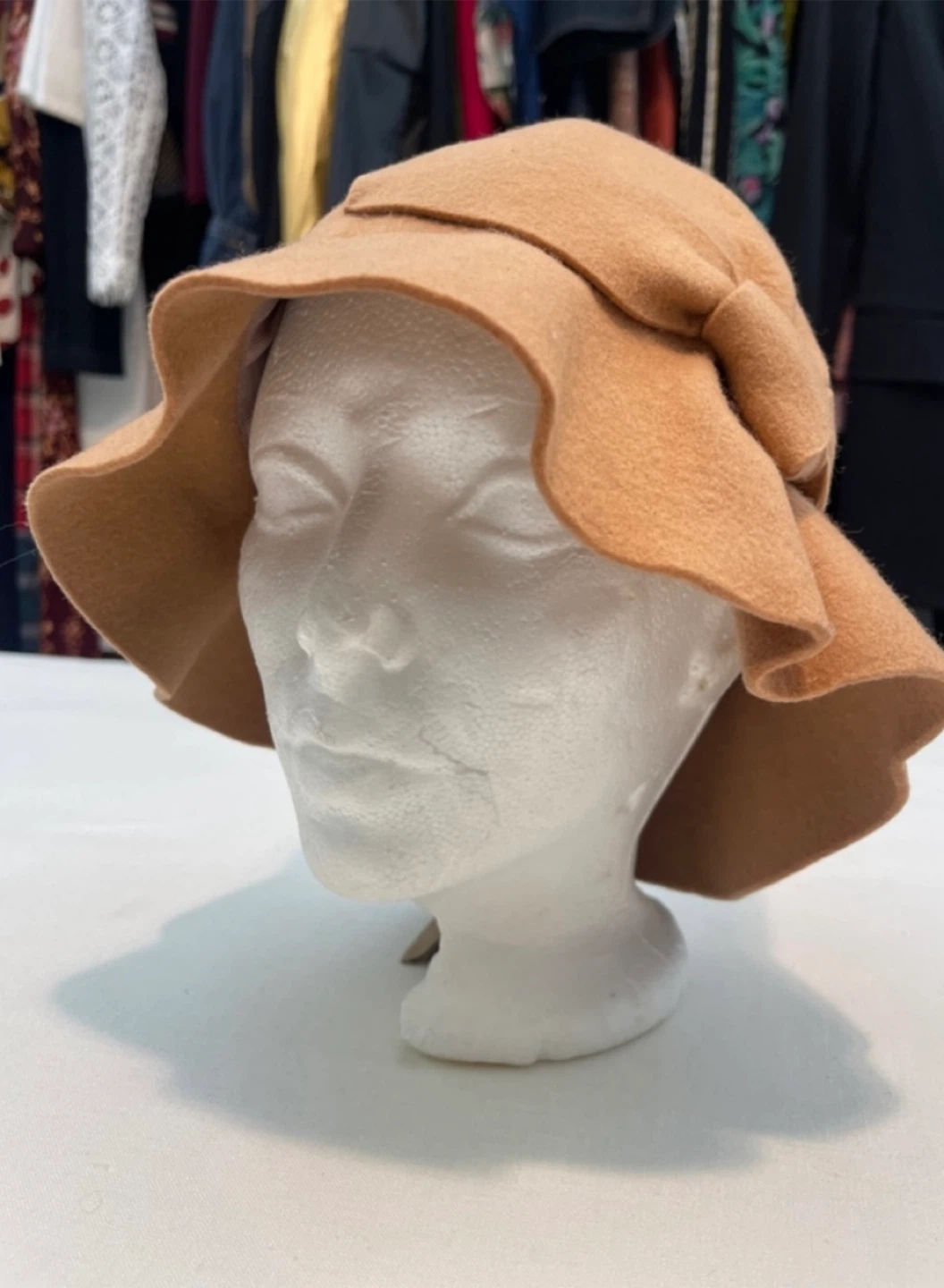 Kimchi 100% Wool Blue Tan Hat - photo 2