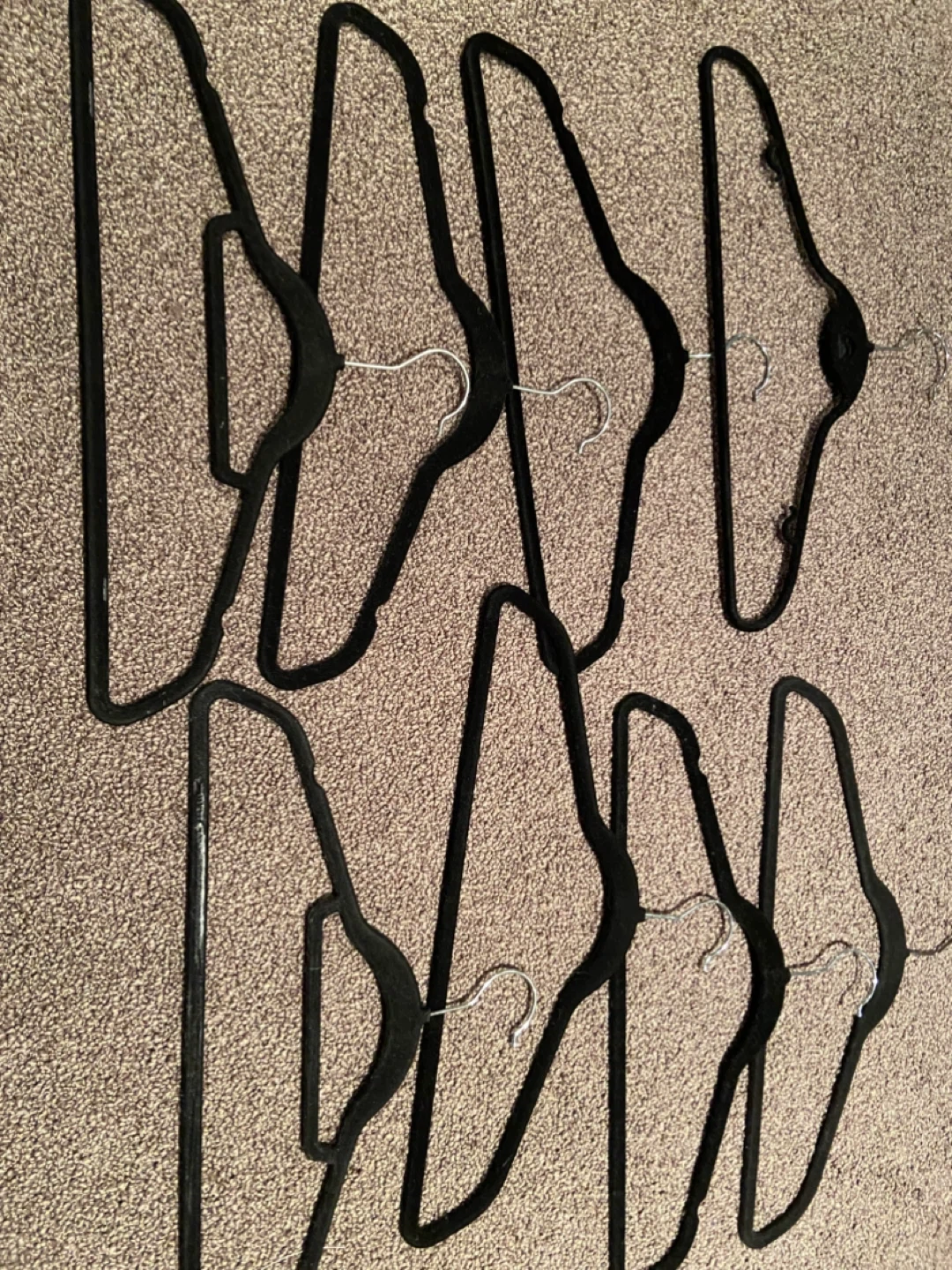 Black Velvet Clothes Hangers (Set of 8) - photo 2
