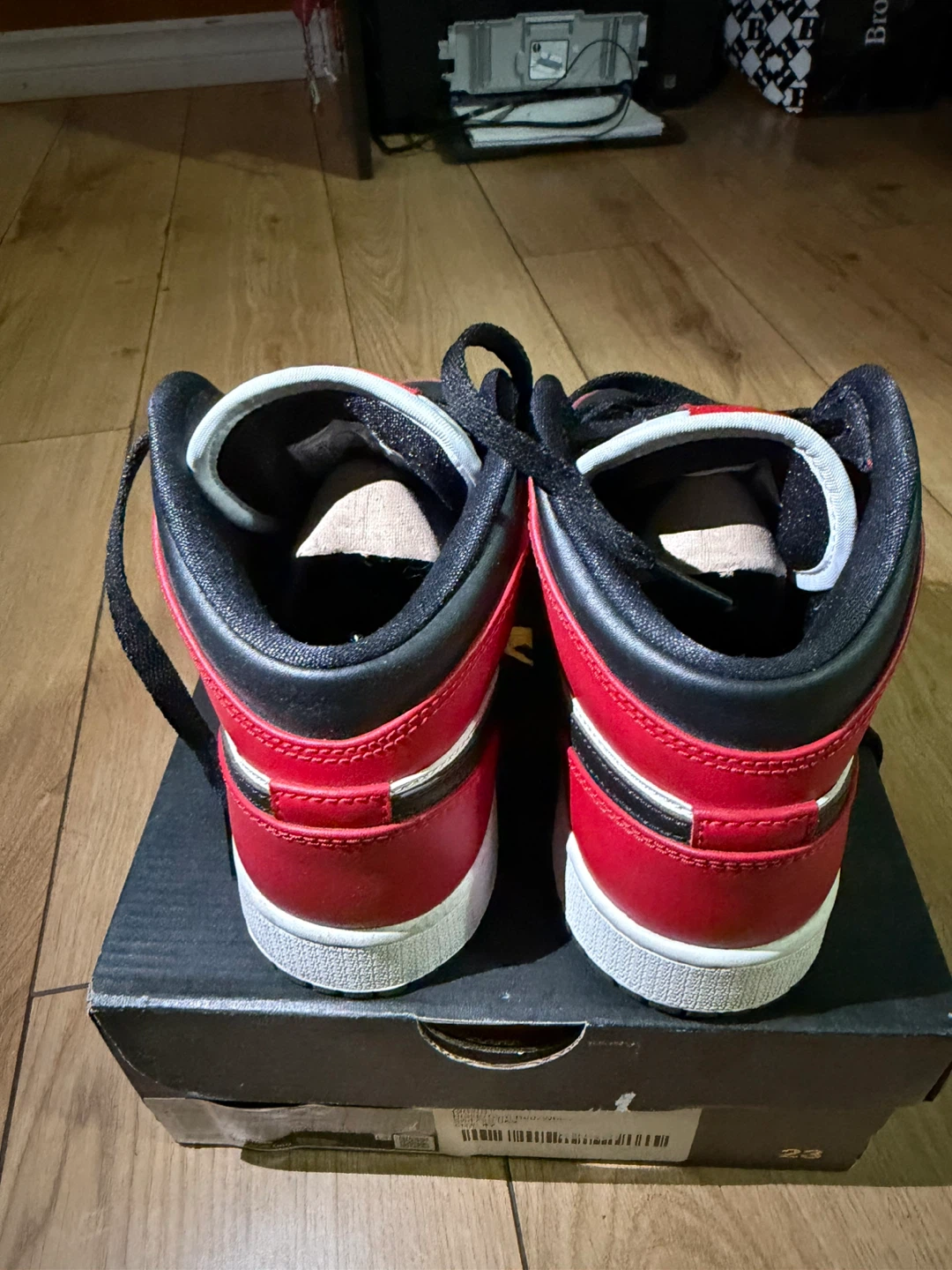 Air Jordan 1 Low Red/Black Shoes - photo 5