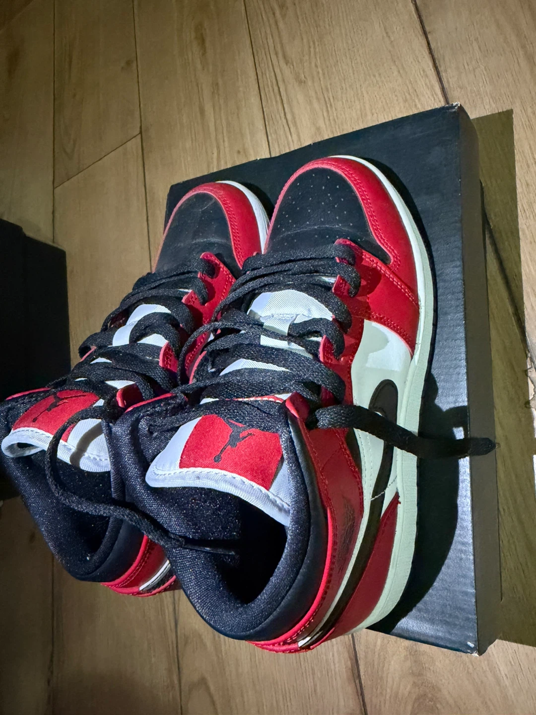 Air Jordan 1 Low Red/Black Shoes - photo 3