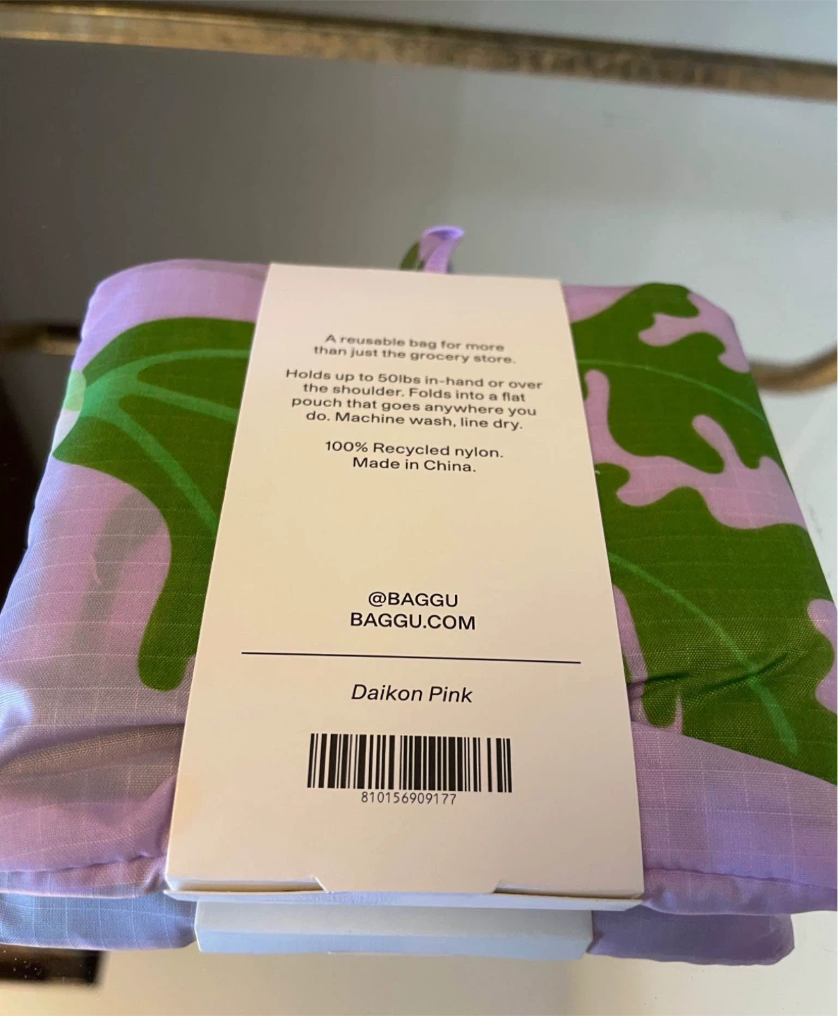 New Baggu Standard Reusable Bag - Daikon Pink - photo 2