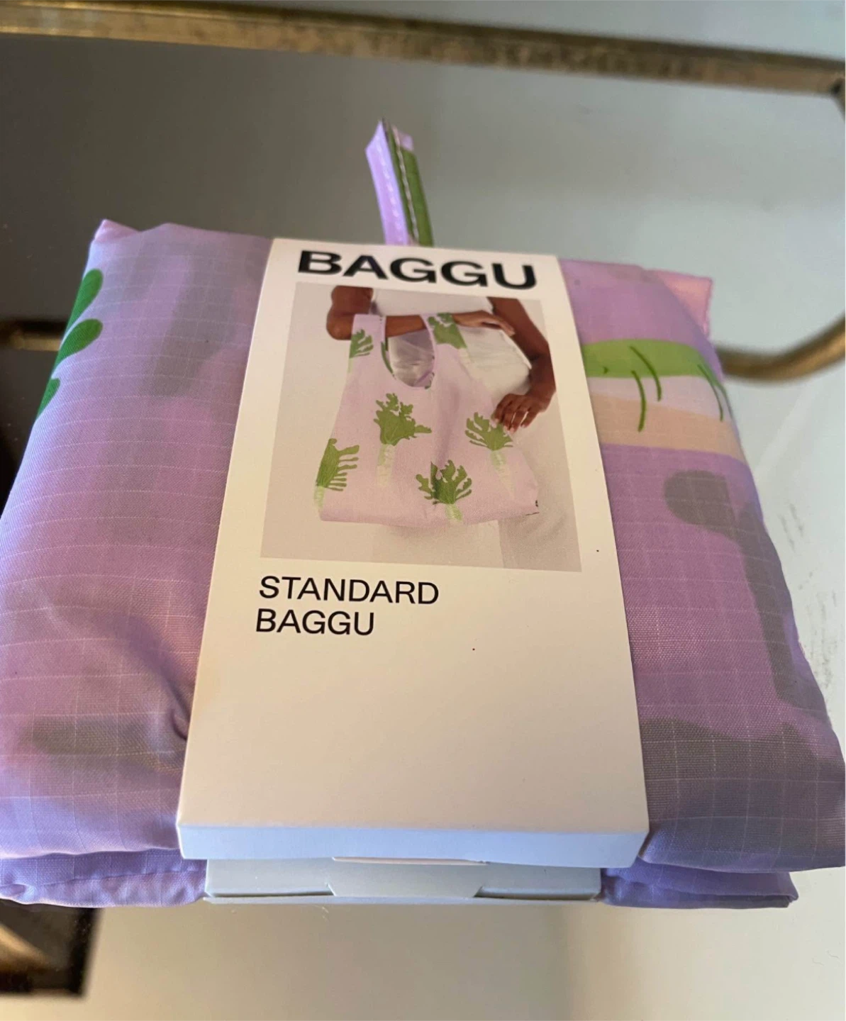 New Baggu Standard Reusable Bag - Daikon Pink