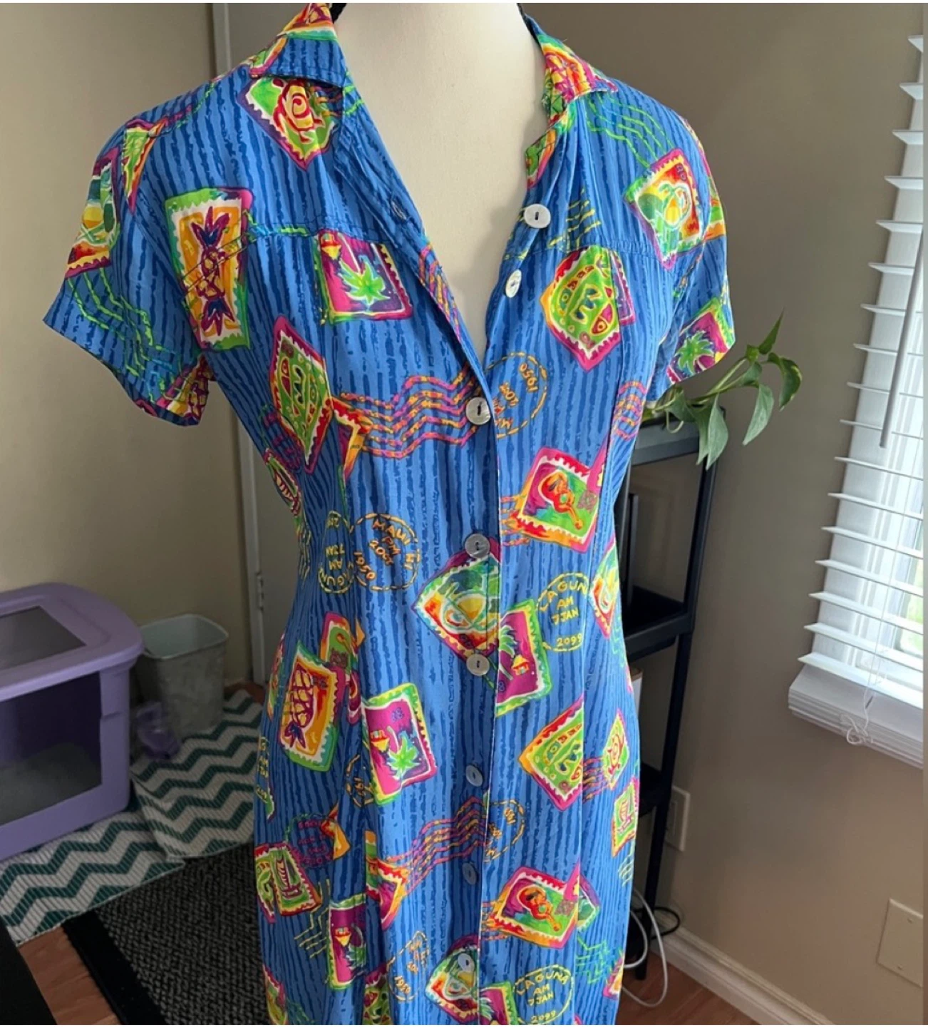 Vintage Blue Laguna Dress