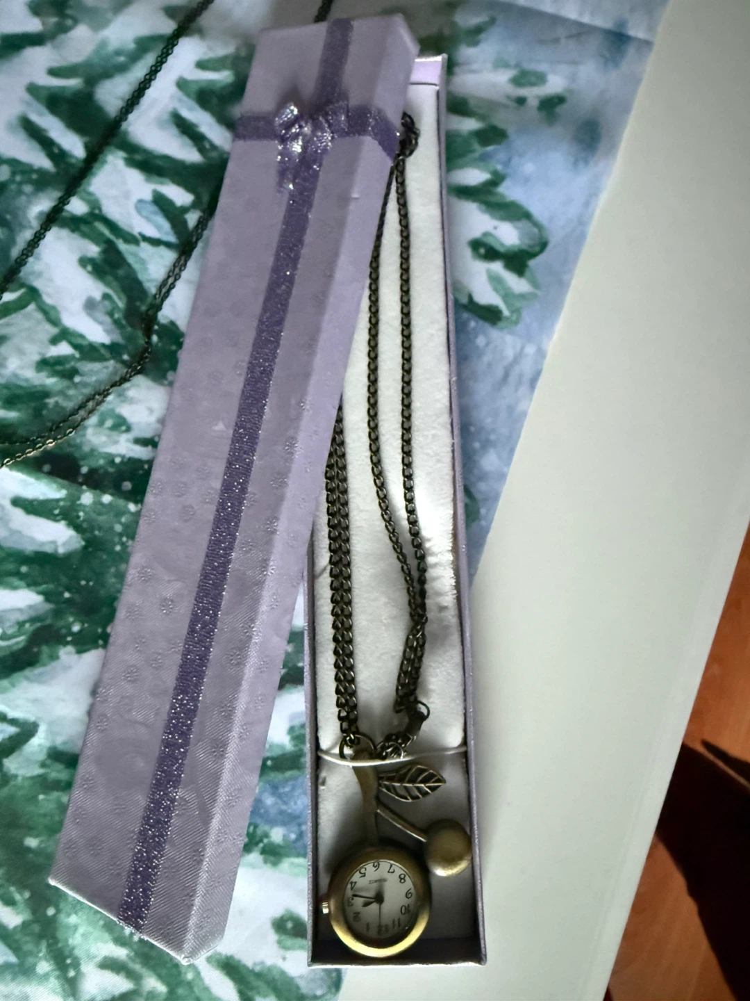 Long chain clock necklace - photo 2