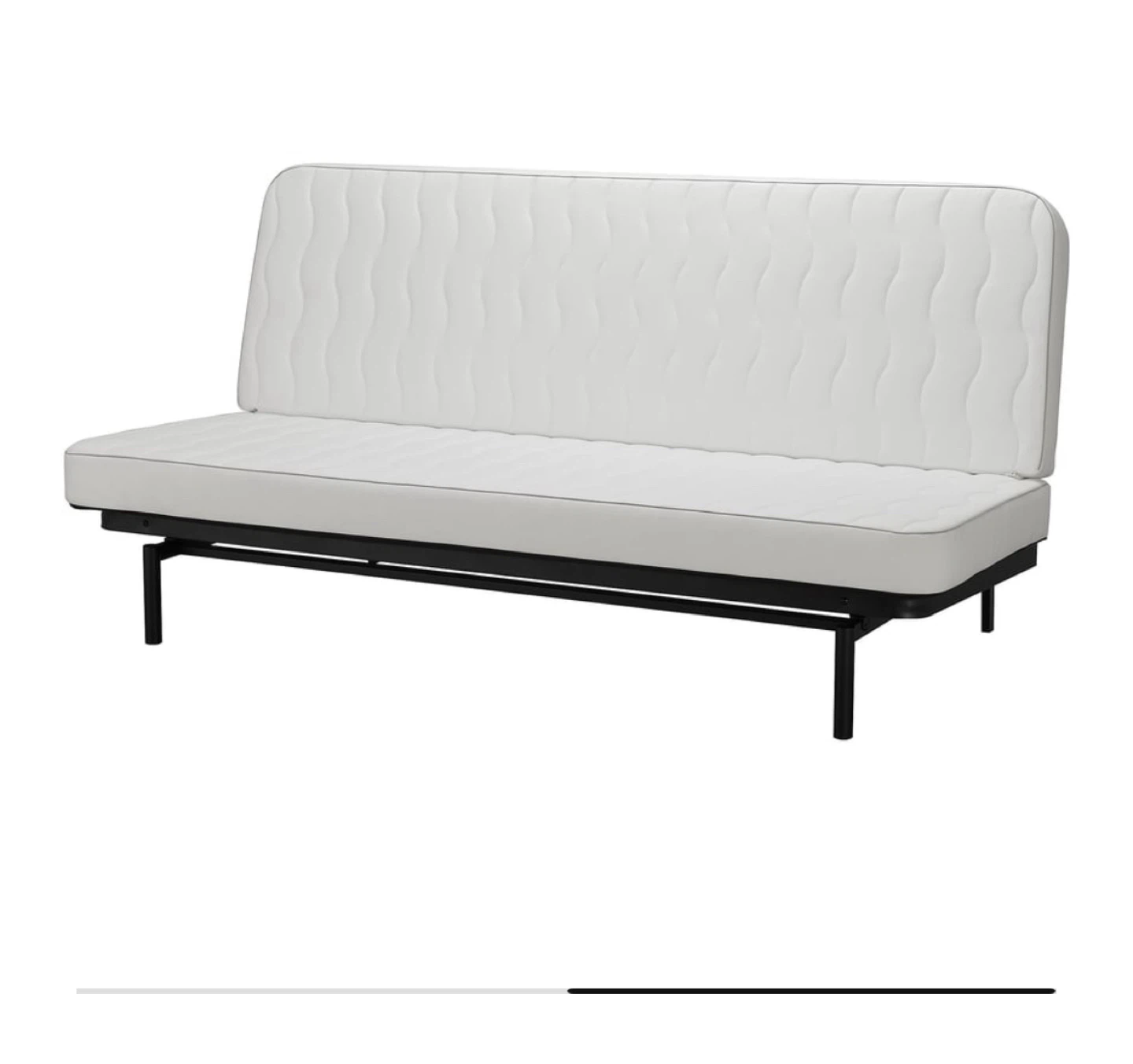 IKEA Lycksele Lövås Sofa Bed - White Cover